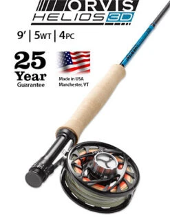 ORVIS HELIOS 3D BLUE 9FT 5WT - 4PC