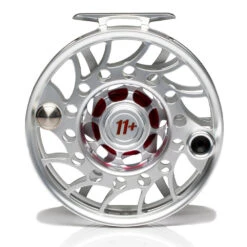 Hatch Iconic 11 Plus Fly Reel -Rio Store Iconic11PlusReelClearRedMidArborBack