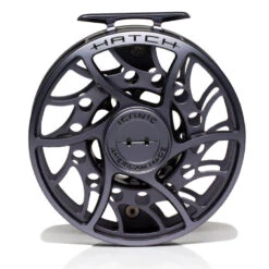 Hatch Iconic 11 Plus Fly Reel -Rio Store Iconic11PlusReelGreyBlackMidArborFront