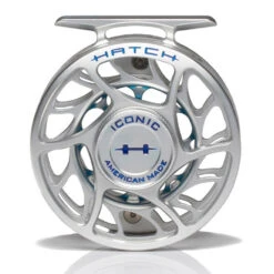 Hatch Iconic 3 Plus Fly Reel -Rio Store Iconic3PlusReelClearBlueLargeArborFront