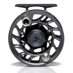 Hatch Iconic 3 Plus Fly Reel -Rio Store Iconic3PlusReelGreyBlackLargeArborBack