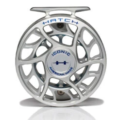 Hatch Iconic 5 Plus Fly Reel -Rio Store Iconic5PlusReelClearBlueLargeArborFront