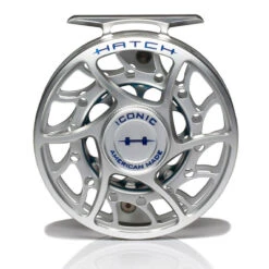 Hatch Iconic 5 Plus Fly Reel -Rio Store Iconic5PlusReelClearBlueMidArborFront