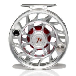 Hatch Iconic 7 Plus Fly Reel -Rio Store Iconic7PlusReelClearRedLargeArborBack