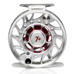 Hatch Iconic 7 Plus Fly Reel -Rio Store Iconic7PlusReelClearRedMidArborBack