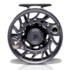 Hatch Iconic 7 Plus Fly Reel -Rio Store Iconic7PlusReelGreyBlackMidArborBack