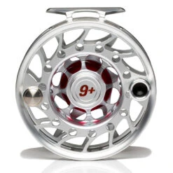 Hatch Iconic 9 Plus Fly Reel -Rio Store Iconic9PlusReelClearRedMidArborBack