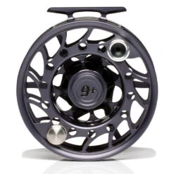 Hatch Iconic 9 Plus Fly Reel -Rio Store Iconic9PlusReelGreyBlackMidArborBack
